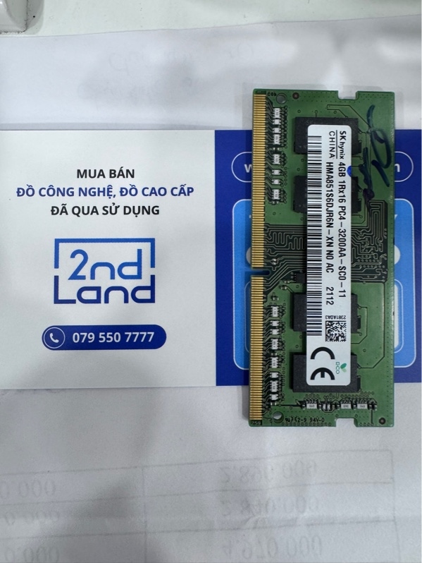 Ram Laptop SK Hynix HMA851S6DJR6N-XN - 4GB - DDR4 - bus 3200MHz - Ngoại hình 98% - Body