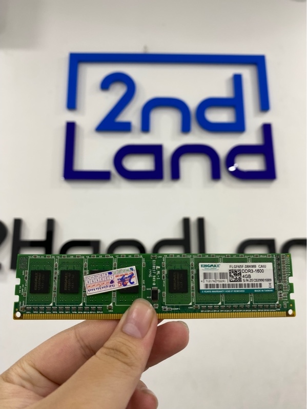 Ram PC Kingmax 4gb DDR3 - 1600MHZ - Màu xanh - Ngoại hình 98% - Body