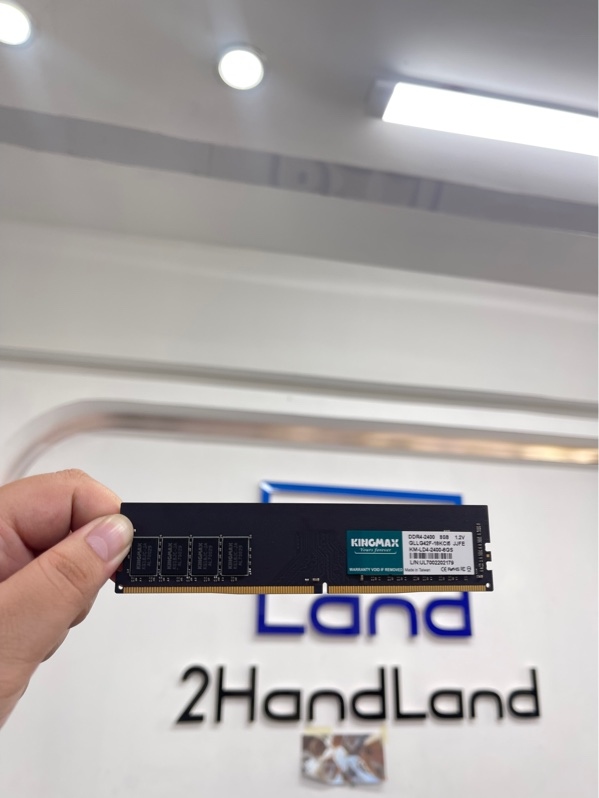 RAM PC Kingmax DDR4 8GB Bus 2400MHz - Màu đen - Ngoại hình 98% - Body