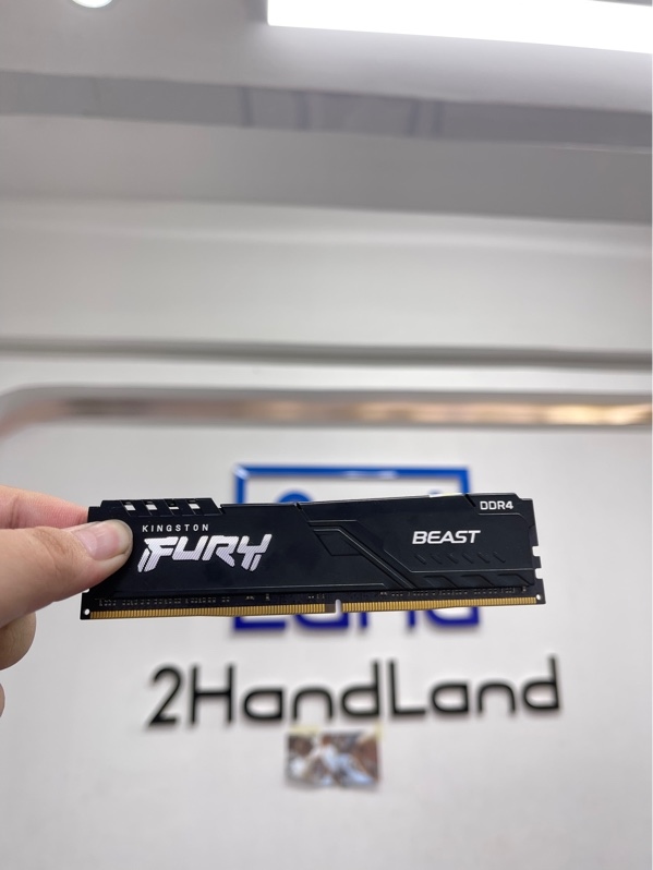 Ram PC Kingston HyperX Fury 8GB - DDR4 Bus 3200MHz - Màu đen - Ngoại hình 98% - Body