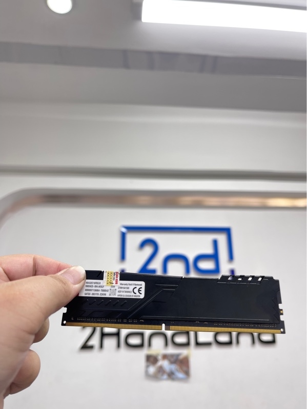 Ram PC Kingston HyperX Fury 8GB - DDR4 Bus 3200MHz - Màu đen - Ngoại hình 98% - Body