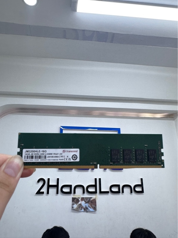 Ram PC Transcend JetRam 16GB - DDR4 3200MHz - Màu xanh - Ngoại hình 98% - Body