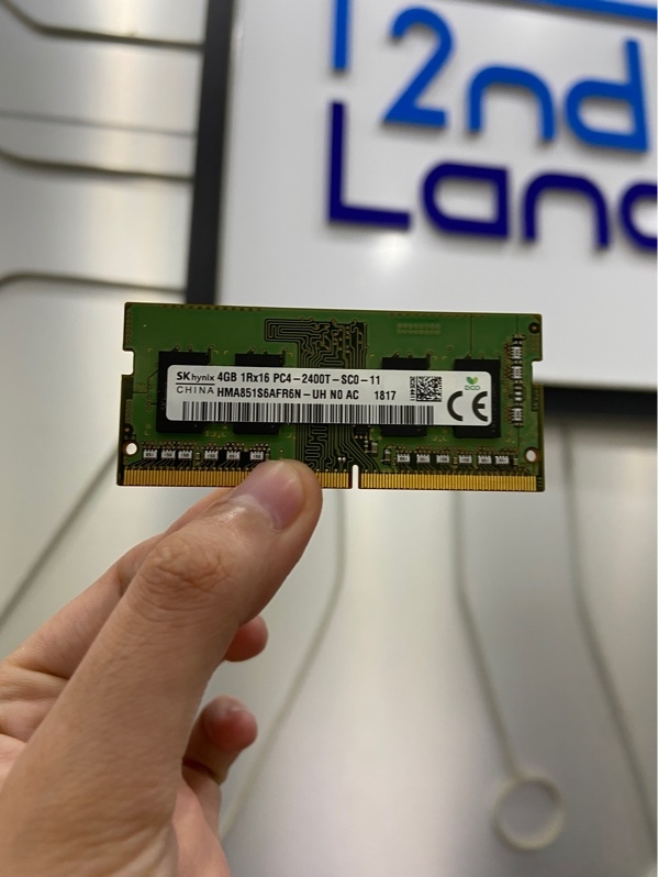 Ram SK Hynix 4G DDR4 2400 - Màu xanh - Ngoại hình: 98% - Body