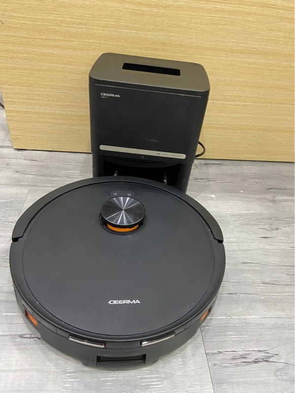 Robot Hút Bụi Deerma S30 - Màu đen - Ngoại hình: 97.5% - Kèm trạm sạc + nguồn