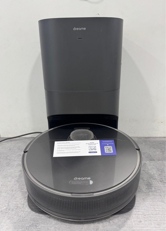 Robot hút bụi Dreame Z10 Pro - Màu xám - Ngoại hình 97% - Trầy nứt miếng nhựa ốp trên - Kèm Đế sạc + Chổi phụ + Tấm lọc bụi + Túi rác + Khăn lau