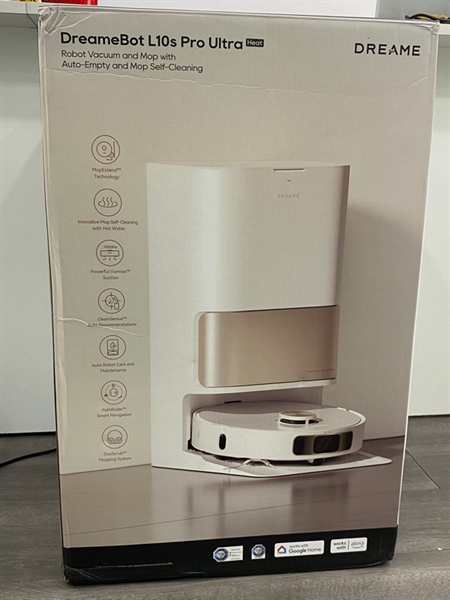 Robot hút bụi lau nhà Dreame L10S Pro Ultra Heat - Màu trắng - Ngoại hình 98% - Kèm Box