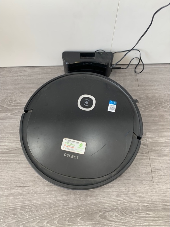Robot hút bụi lau nhà Ecovacs Deebot U2 Pro quốc tế - Màu đen - Ngoại hình: 97% - Kèm 1 hộp quét + 1 hộp lau + sạc