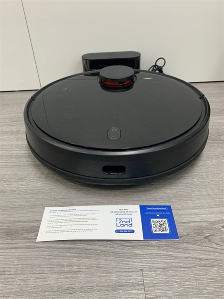 Robot hút bụi Xiaomi Mi Robot Vacuum-Mop P STYTJ02YM - Có app việt nam - Màu đen - Ngoại hình: 98% - Body, kèm sạc - kèm 1 thảm lau 1