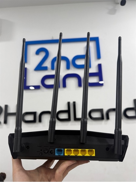 Router Asus Wifi 6 - Model RT-AX1800HP - Màu đen - Ngoại hình 98% - Kèm nguồn 2