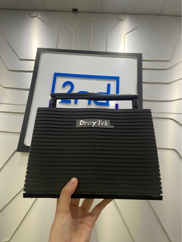 Router wifi cân bằng tải gateway VPN hiệu suất cao DrayTek Vigor 2925n - Màu đen - Ngoại hình: 97% - Dây nguồn tróc vỏ - Kèm Box thay thế + nguồn