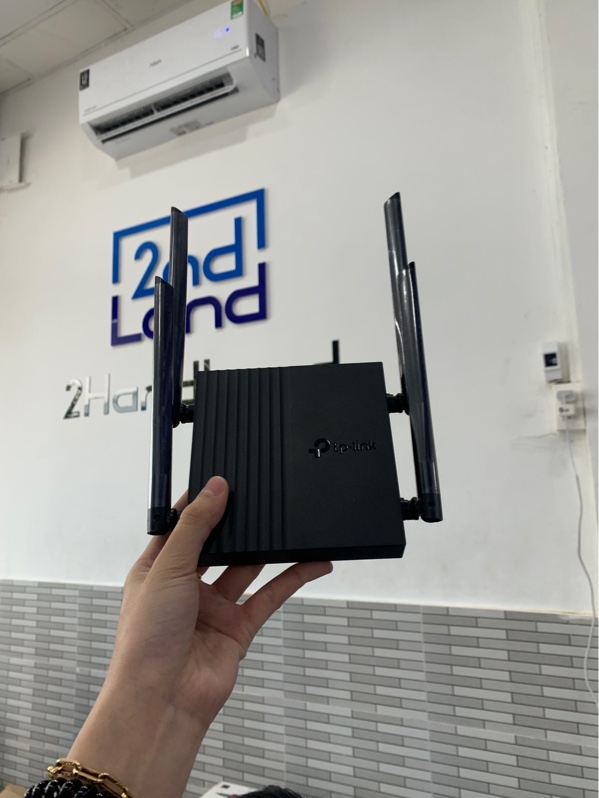 Router wifi chuẩn ac1200 TP-link archer C64 gigabit - Màu đen - Ngoại hình: 98% - Fullbox