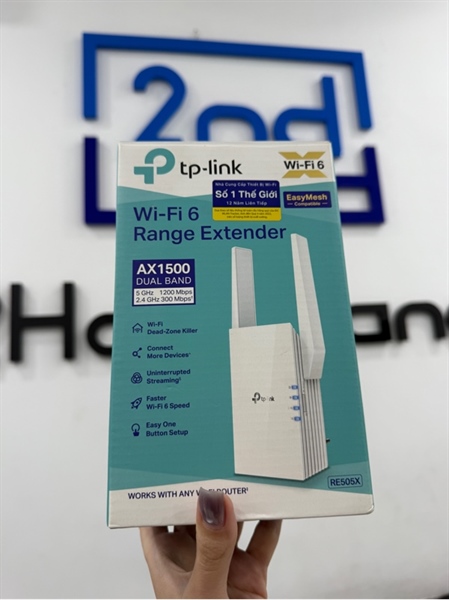 Router Wifi TP Link-AX 1500 Wifi 6 Router - Màu trắng - Ngoại hình 98% - Box