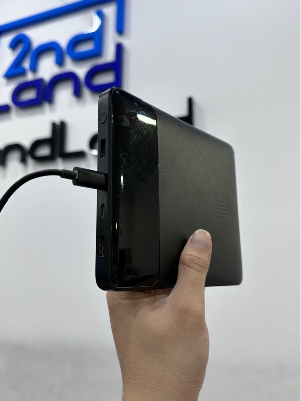 Sạc Dự Phòng Baseus Blade 100W 20000mAh, Model: PPBLD100-S - Màu đen - Ngoại hình 97% - Mất 3 đệm cao su lưng - Kèm dây C-C