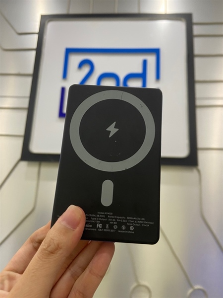 Sạc dự phòng Goojodoq 10.000mah - 20w - Màu xanh - Ngoại hình: 97% - Pin phồng - Body 1