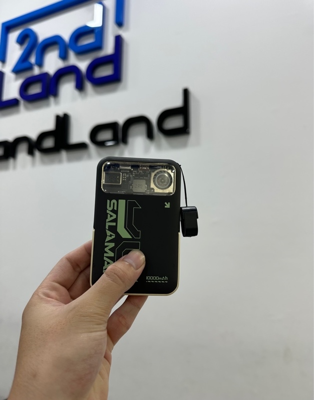 Sạc Dự Phòng Salaman AirFan PRO 10000mAh - Model: SLM-PB10-01 - Màu đen - Ngoại hình 97% - Fullbox