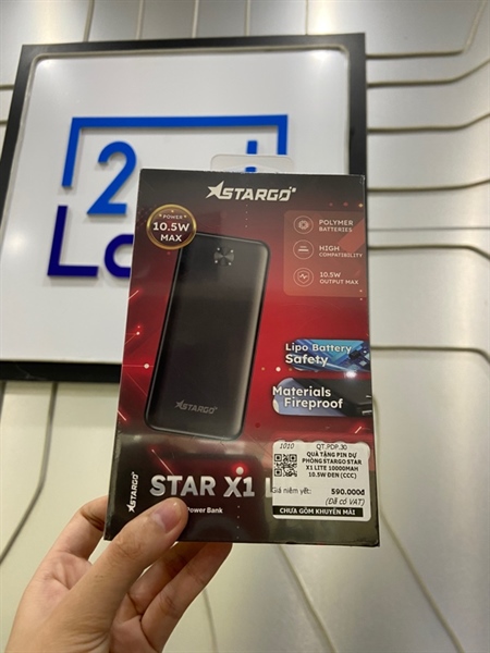 Sạc dự phòng Stargo Star X1 Lite 10.000 mah - Màu đen - Newseal