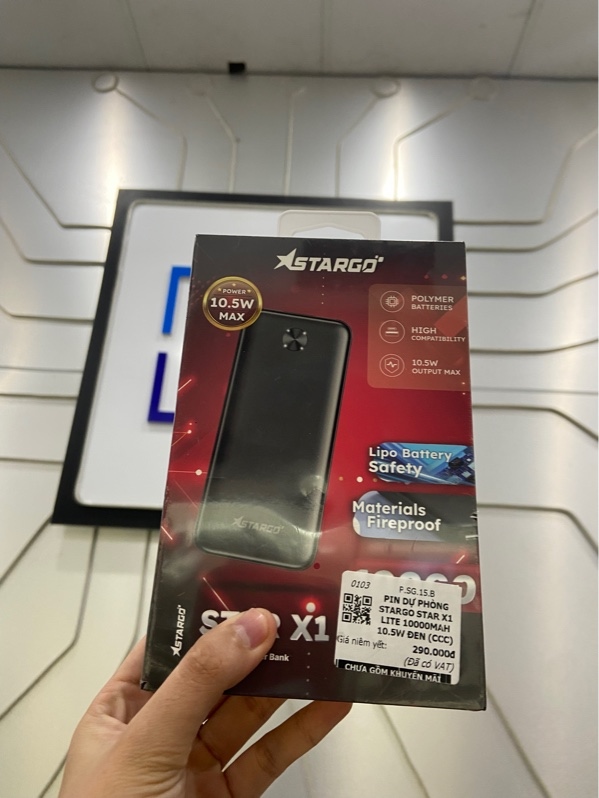 Sạc dự phòng Stargo Star X1 Lite - 10000mah - Màu đen - Newseal