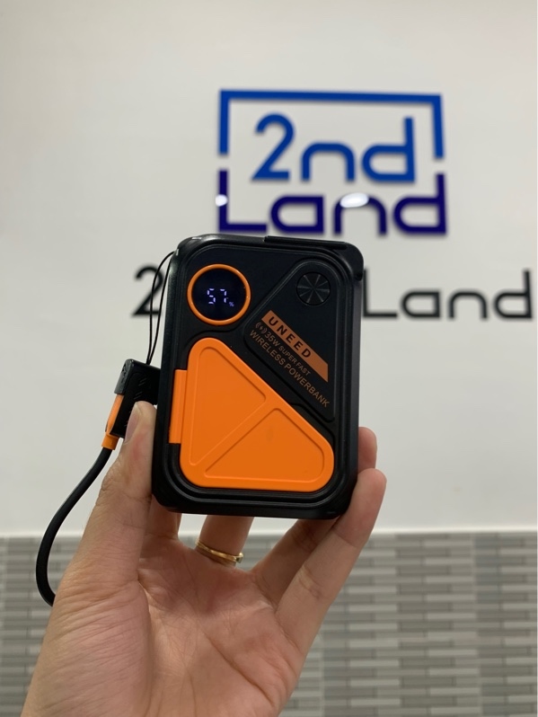 Sạc dự phòng Uneed 35W Super Fast Wireless Powerbank - 20000mah - Màu đen - Ngoại hình: 98% - Body