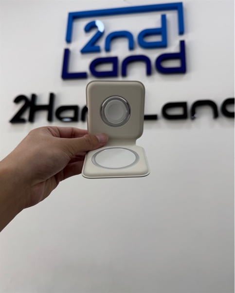 Sạc không dây đôi Apple MagSafe Duo Charger - Màu trắng - Ngoại hình 97% - Body 1