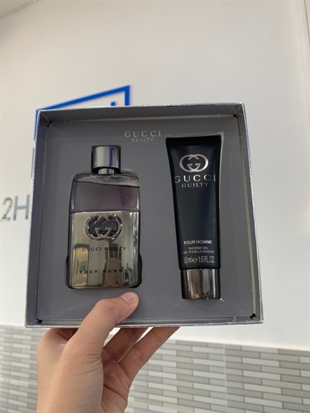 Set nước hoa Gucci Guilty Pour Homme - EDT - 50ml + Shawer gel 50ml - Box 1