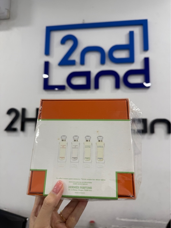 Set nước hoa mini Hermès Jardin Collection - 4 chai 7.5 ml - Kèm box