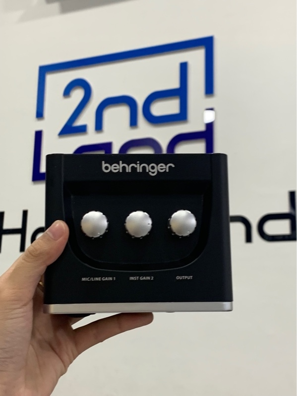 Sound card Behringer U-Phoria UM2 - Màu đen - Ngoại hình: 98% - Kèm dây cáp máy in