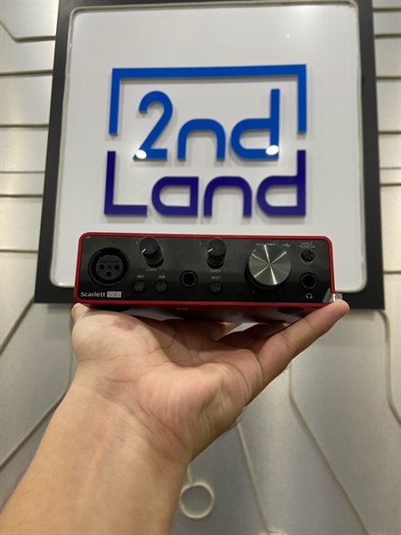 Sound Card Focusrite Scarlett Solo Gen 3 - Màu đỏ - Ngoại hình: 98% - Kèm dây nguồn 1