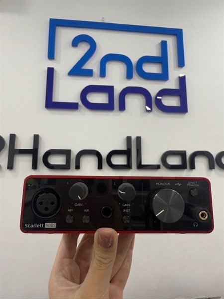 Sound card Scarlett Solo gen 3 - Màu đỏ - Ngoại hình 98% - Kèm Box , 1 dây usb-c 1