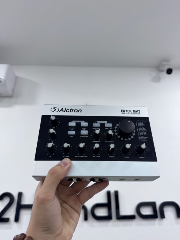 Soundcard Alctron U16K MK3 - Màu bạc - Ngoại hình 97% - Trầy xước nhẹ - Kèm 1 dây nguồn, 1 dây kết nối