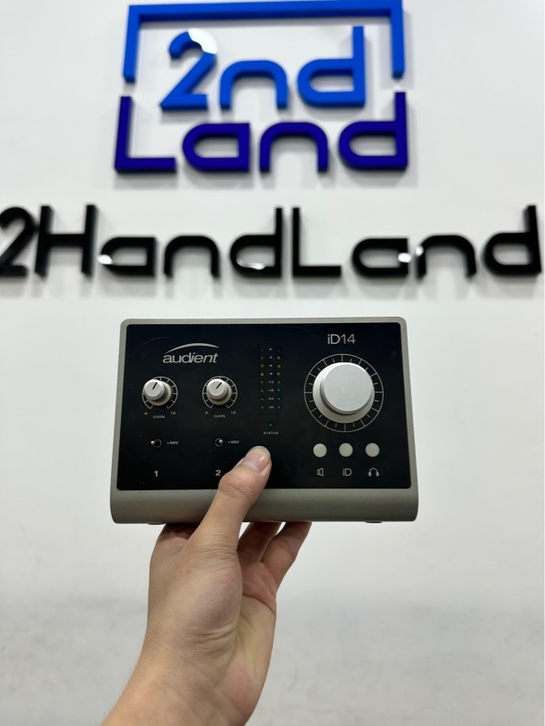 Soundcard Audient iD14 MK 1 - Màu xám - Ngoại hình 97% - Trầy - Kèm nguồn + Dây kết nối