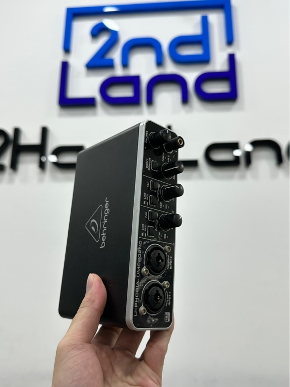 Soundcard Behringer U-PHORIA UMC202HD – Audio Interface - Màu đen - Ngoại hình 98% - Kèm dây kết nối