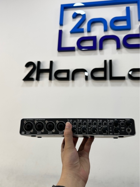 Soundcard Behringer U-PHORIA UMC404HD - Màu đen - Ngoại hình 97% - Kèm nguồn + Dây kết nối