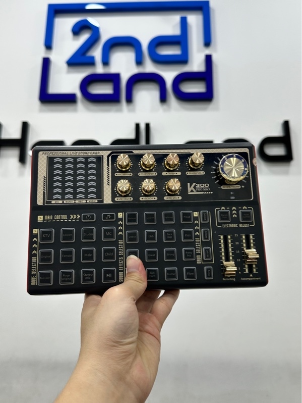 Soundcard K300 Pro Max - Màu đen - Ngoại hình: 97.5% - Body