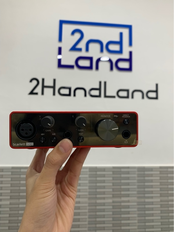 Soundcard Scarllet Solo Gen 3 - Màu đỏ - Ngoại hình: 98% - Fullbox