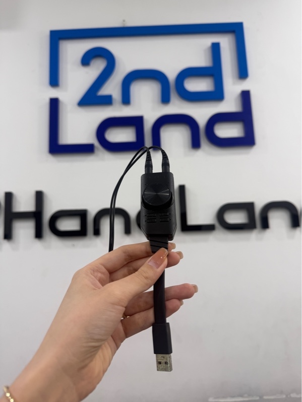 Soundcard USB Plextone GS3 7.1 - Màu đen - Ngoại hình 97% - chân cắm rỉ sét - Không kèm phụ kiện