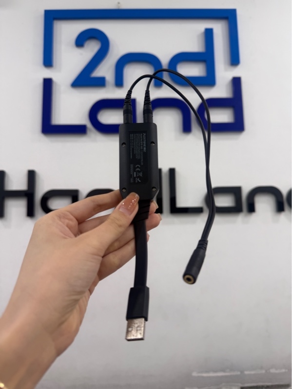 Soundcard USB Plextone GS3 7.1 - Màu đen - Ngoại hình 97% - chân cắm rỉ sét - Không kèm phụ kiện