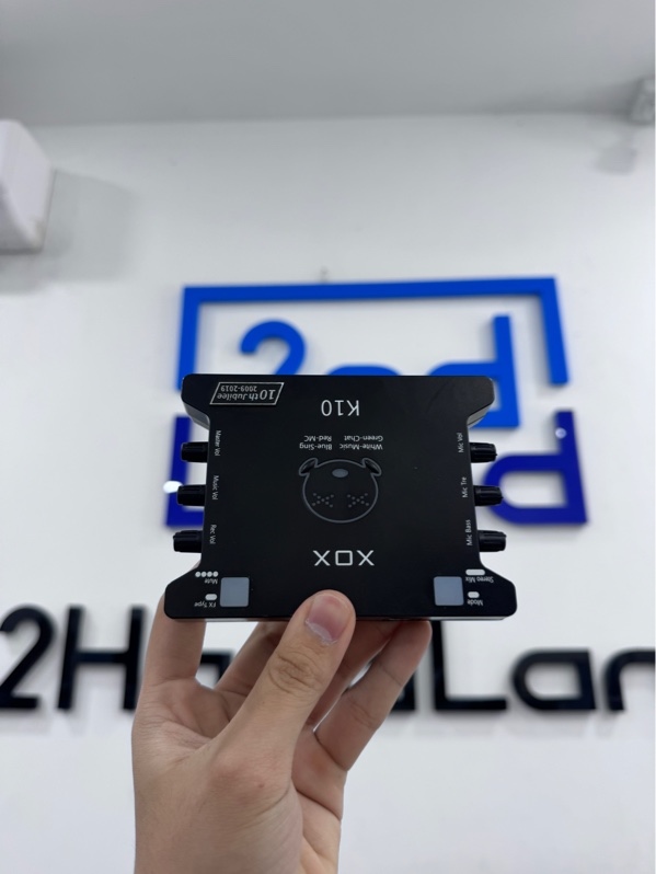 Soundcard XoX K10 10th Jubiee - Màu đen - Ngoại hình 97% - Trầy xước - Kèm dây kết nối