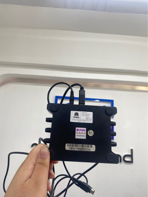 SoundCard XOX K10 - SẢN PHẨM LỖI KHÔNG BẢO HÀNH - Màu đen - Ngoại hình 98% - Lỗi cổng xuất âm thanh - Kèm dây nguồn, dây kết nối mic