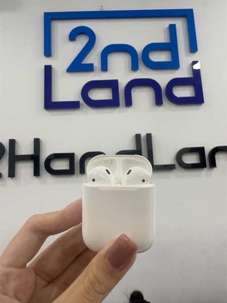 Tai nghe Airpods 2 - Màu trắng - Ngoại hình 97% - Case trầy , ố vàng nhẹ , 2 tai ố - Kèm Box 2