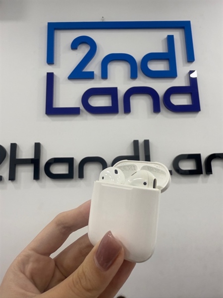 Tai nghe Airpods 2 - Màu trắng - Ngoại hình 97% - Case trầy , ố vàng nhẹ , 2 tai ố - Kèm Box 3