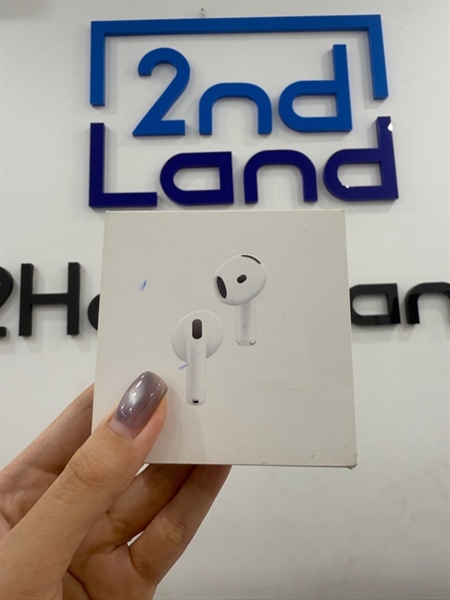 Tai nghe Airpods 4 ANC - Màu trắng - Ngoại hình 98% - Mất tìm - Box