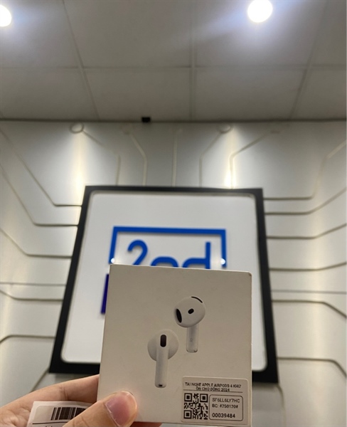 Tai nghe Airpods 4 - ANC - Màu trắng - Ngoại hình: 98% - Mất tìm - Kèm Box 3