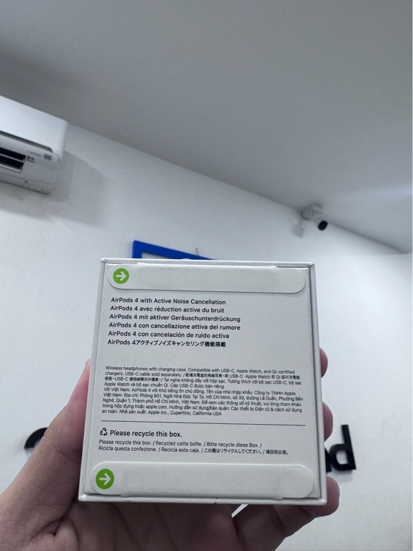 Tai nghe Airpods 4 ANC - ZP/A - Màu trắng - Newseal - Có bill TGDĐ còn BH đến 27/07/2027