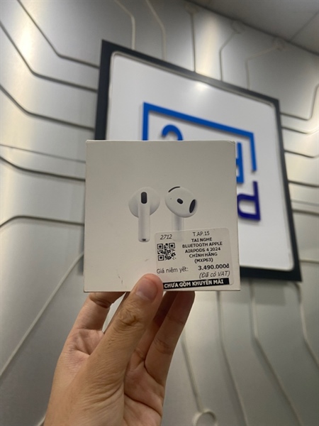 Tai nghe Airpods 4 - Bản thường - Màu trắng - Ngoại hình: 98% - FullBox - Còn bảo hành đến T1/2026