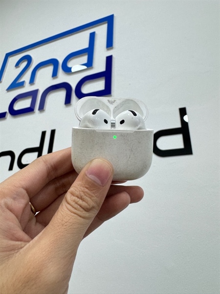 Tai nghe Airpods 4 - Màu trắng - Ngoại hình 92% - Trầy nhiều mic chập chờn , chất âm còn tốt- Body 1