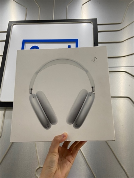 Tai nghe Airpods Max - AM/A - A2096 - Màu bạc - Ngoại hình: 97% - Đệm 2 tai + đệm trên ố vàng - Kèm Box 3