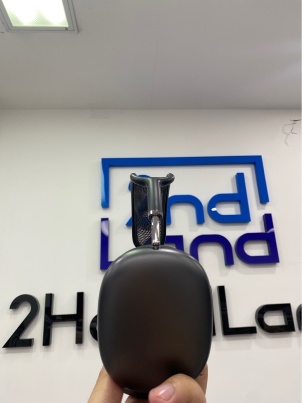 Tai nghe Airpods Max - Bản Lightning - Màu đen - Ngoại hình: 97.5% - Đệm đầu hơi bụi - Kèm ốp da