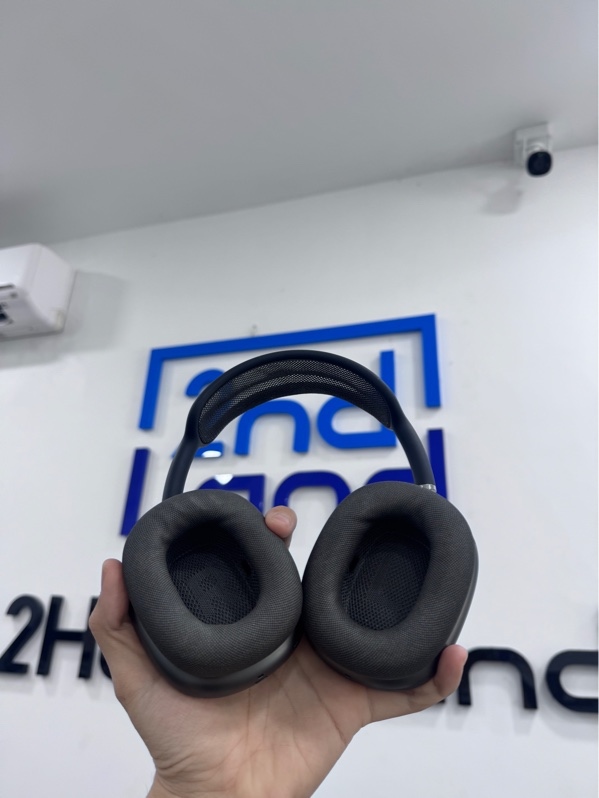 Tai nghe Airpods Max bản lightning - Màu xám - Ngoại hình 97.5% - đệm đầu dãn - Kèm túi đựng