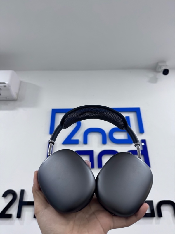 Tai nghe AirPods Max lightning - Màu xám - Ngoại hình 98% - đệm dãn nhẹ - Kèm sạc linh kiện