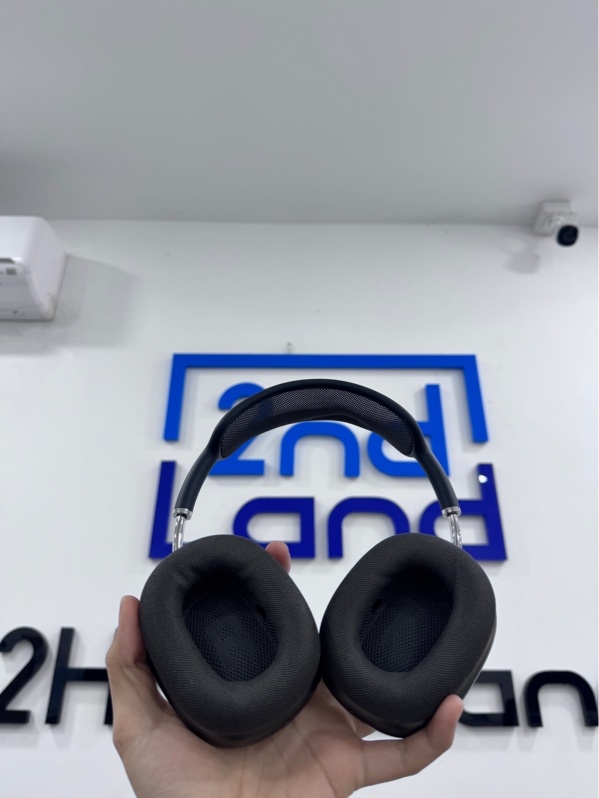 Tai nghe AirPods Max lightning - Màu xám - Ngoại hình 98% - đệm dãn nhẹ - Kèm sạc linh kiện